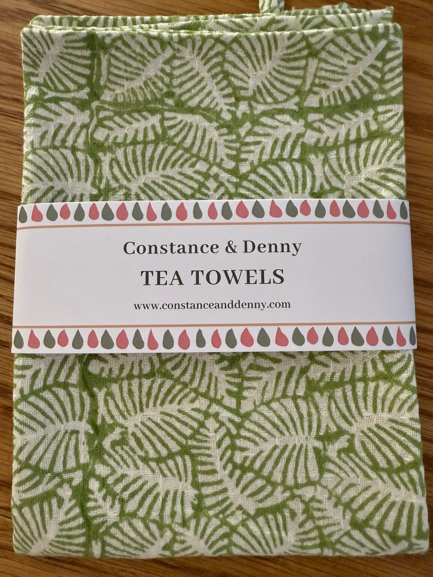 Green Leaf Tea Towel